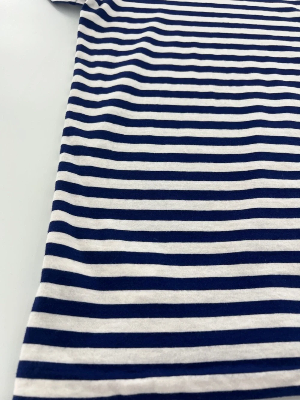 Polo Ralph Lauren Navy White Striped Short‎ Sleeve Tee nautical coastal XL